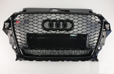 Решетка радиатора Audi A3 8V RS3 + квадро (2012-2016)