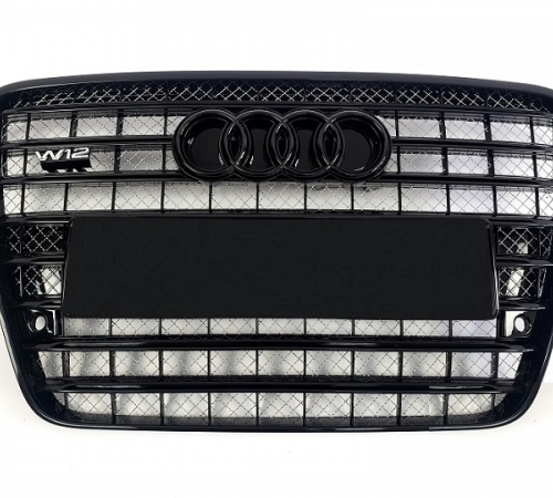 Решетка радиатора Audi A8 S8 черный глянец (2010-2014)