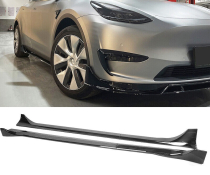 Накладки (дифузори) порогів Tesla Model Y чорні глянсові