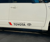 Декоративные наклейки на кузов Тойота