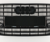 Решетка радиатора Audi A8 S8 черная (2014-2017)