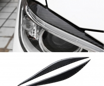 Накладки на фары (реснички) BMW F30 / F34, карбон