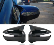 Накладки на зеркала Honda Civic 8 черный глянец (2006-2011)