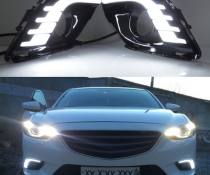 Рамки противотуманок Mazda 6, с DRL (2012-2015)