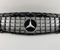 Решетка радиатора Mercedes W117 GT Chrome Black (2013-2016)