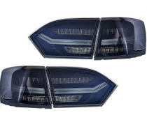 Оптика задняя, фонари Volkswagen Jetta 6, дымчатые (2011-2014)