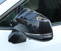 Накладки на дзеркала Toyota RAV4, під карбон (2019-...)