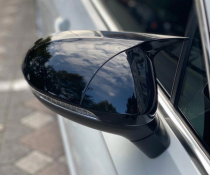 Накладки на зеркала VW Passat B8 М, черные (2014-2018)