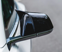 Накладки на зеркала Tesla Model 3 черный глянец