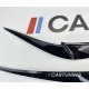 Накладки на фары, реснички BMW X3 G01 X4 G02 черный глянец ABS-пластик