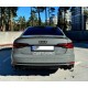 Диффузор (накладка) на S-Line задний бампер Audi A4 B9 черная