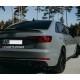 Диффузор (накладка) на S-Line задний бампер Audi A4 B9 черная