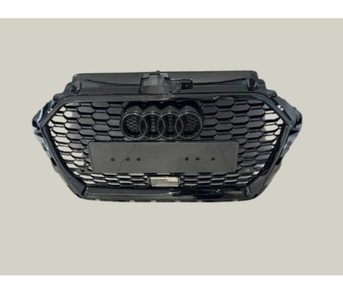 Решетка радиатора Audi A3 8V ACC стиль RS3 черный глянец (16-20 г.в.)