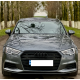 Решетка радиатора Audi A3 8V стиль S3 черный глянец (2016-2020 г.в.)