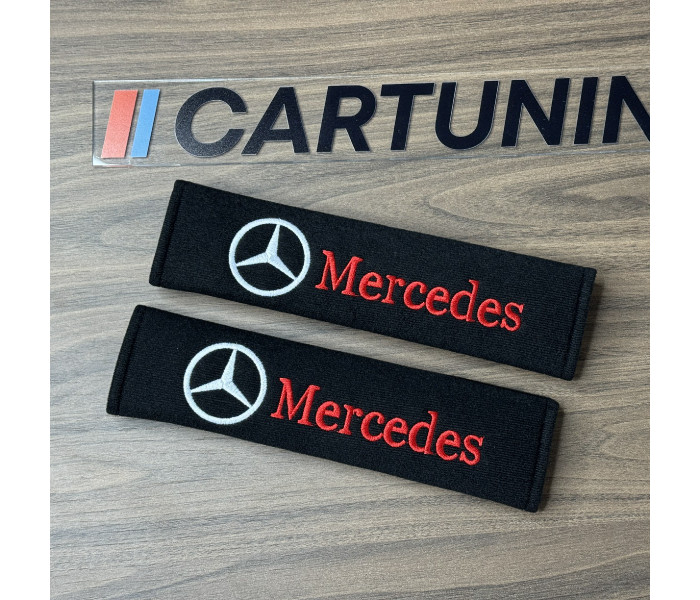 Накладки (чохли) для ременя безпеки логотип Mercedes