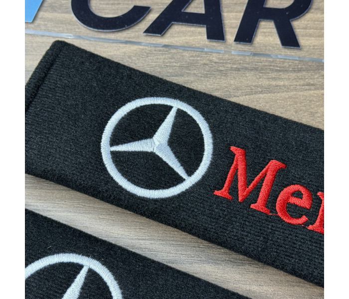 Накладки (чохли) для ременя безпеки логотип Mercedes