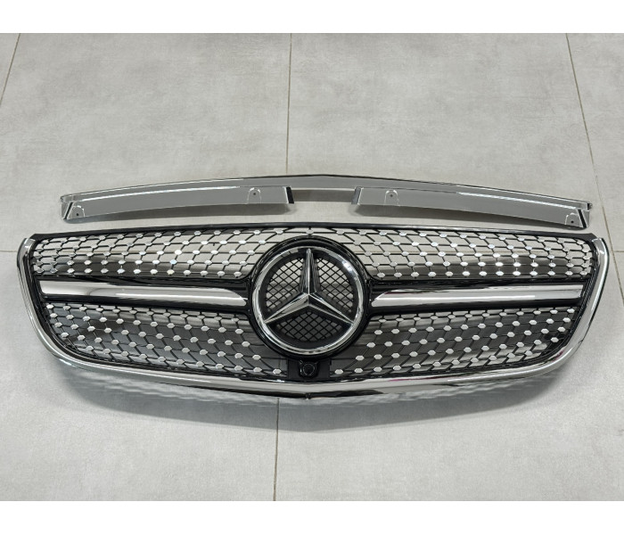 Решетка радиатора Mercedes V-Class W447 Diamond Black (2014-2019)