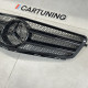 Решітка радіатора на Мерседес W204 С63 AMG чорна + хром