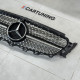 Решетка радиатора без звезды Mercedes W213 Diamond silver