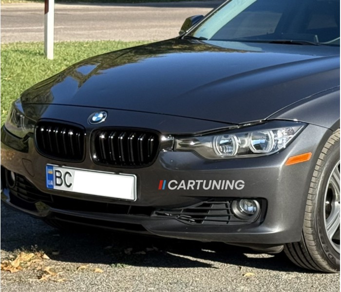 Накладки на фары (реснички) BMW F30 под покраску ABS-пластик Накладки на фары (реснички) BMW F30 под покраску ABS-пластик
