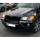 Накладки на фары, реснички BMW X5 E70 черный глянец ABS-пластик