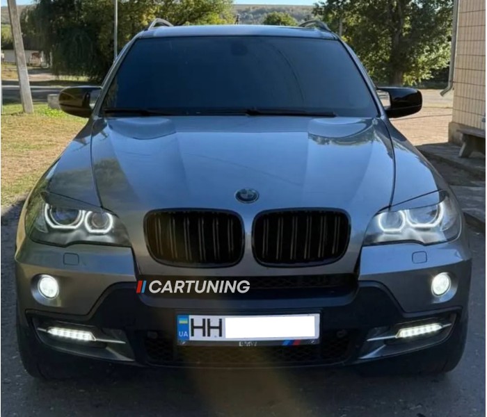 Накладки на фари, вії BMW X5 E70 під покраску ABS-пластик Накладки на фари, вії BMW X5 E70 під покраску ABS-пластик