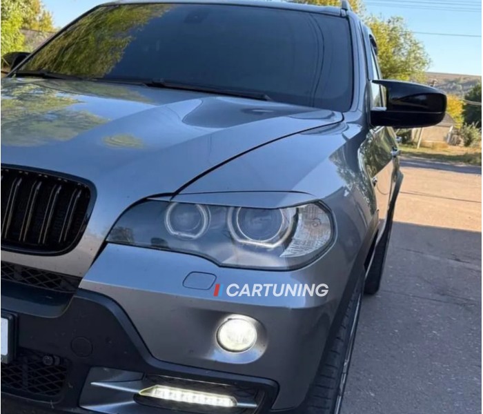 Накладки на фари, вії BMW X5 E70 під покраску ABS-пластик Накладки на фари, вії BMW X5 E70 під покраску ABS-пластик