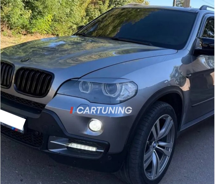 Накладки на фари, вії BMW X5 E70 під покраску ABS-пластик Накладки на фари, вії BMW X5 E70 під покраску ABS-пластик