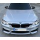 Решетка радиатора, ноздри на БМВ F30 Diamond (черная)