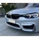 Решетка радиатора, ноздри на БМВ F30 Diamond (черная)