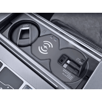 Беспроводная автомобильная зарядка для Audi A6 C8 с 2-мя выдвижными кабелями