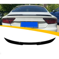 Cпойлер багажника Audi A7 G4 чорний глянсовий ABS-пластик (2010-2018)