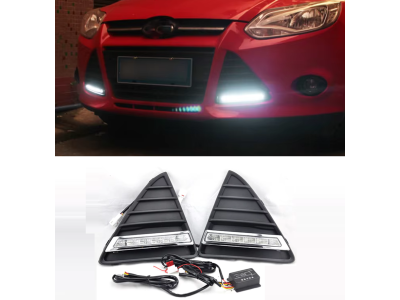 Дневные ходовые огни (DRL) Ford Focus MK3 с функцией поворота (2012-2015)