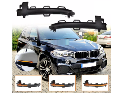 Динамические повторители поворотов BMW X3/X4/X5/X6 дымчатые