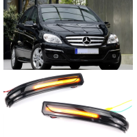 Динамические повторители поворотов Mercedes W245/ W169 дымчатые (2008-2012)