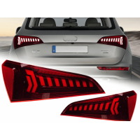 Оптика задня, ліхтарі на Audi Q5 Full Led (2008-2016) червоні