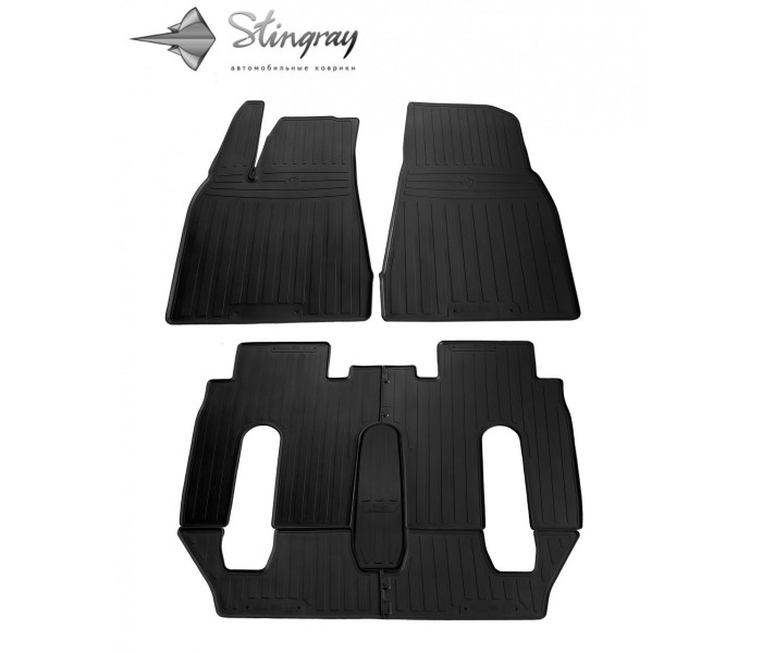 Килимки в машину (7 шт) для Tesla Model X (6 Seats) (2015-...)