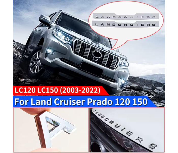 Наклейка-логотип на капот для Toyota Land Cruiser Prado 120 150