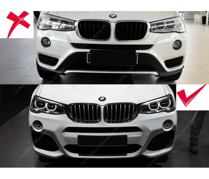 Накладка переднього бампера BMW X3 F25 X4 F26 M Sport (2014-2018)