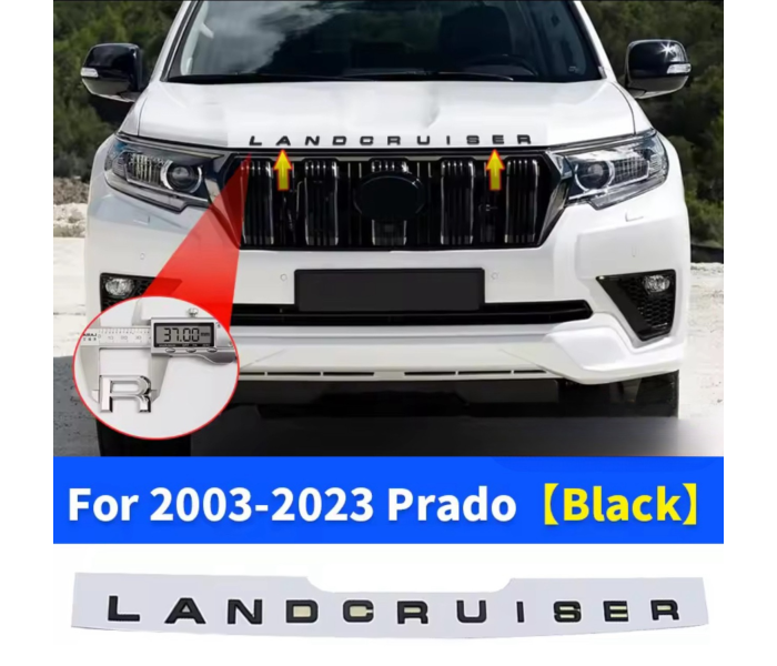 Наклейка-логотип на капот для Toyota Land Cruiser Prado 120 150