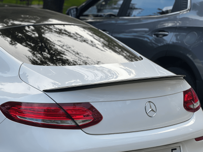 Спойлер ліп на багажник Mercedes-Benz C-class W205 купе (ABS-пластик) чорний глянець