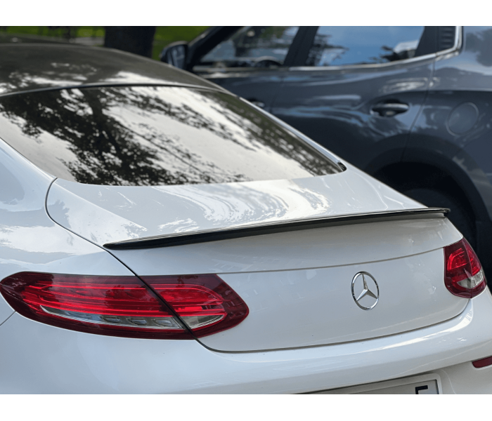 Спойлер ліп на багажник Mercedes-Benz C-class W205 купе (ABS-пластик) чорний глянець