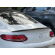 Спойлер ліп на багажник Mercedes-Benz C-class W205 купе (ABS-пластик) чорний глянець