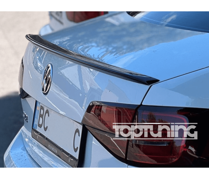Спойлер багажника Volkswagen Jetta 6 Чорний глянсовий (ABS-пластик)