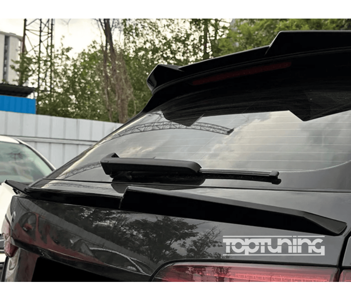 Cпойлер під скло на Audi A4 B8 Avant чорний глянсовий ABS-пластик