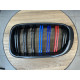 Решітка радіатора BMW X3 F25 (14-17 г.в.) / BMW X4 F26 (14-17 г.в.) М тріколор+ рамка під карбон
