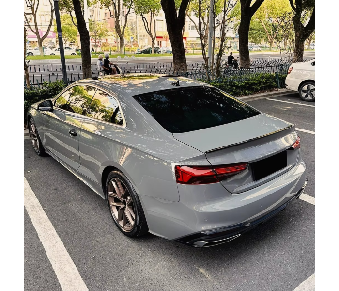 Спойлер на Audi A5 Coupe стиль S5 чорний глянсовий ABS-пластик (2016-...)