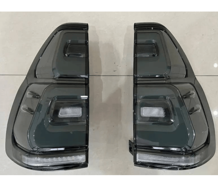 Оптика задня, LED ліхтарі Toyota Land Cruiser Prado 120 димчасті у стилі 2018+