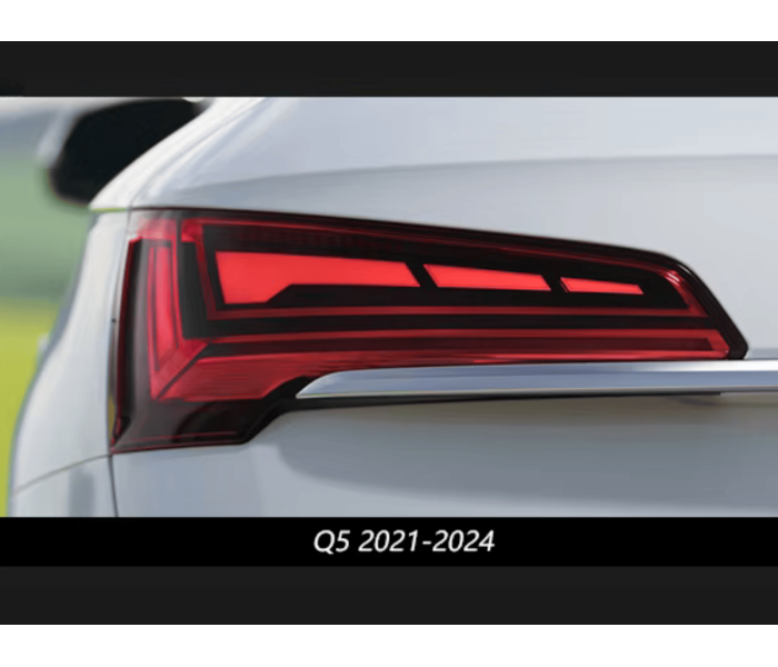 Оптика задня, ліхтарі на Audi Q5 (2018-2021) чрвоні