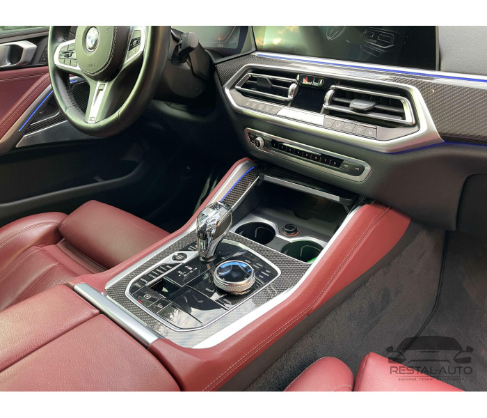 Розкішна кришталева ручка передач + комплект кнопок BMW X5 F15/F16 (логотип M)